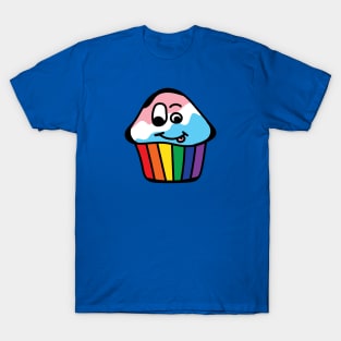 Trans Pride Rainbow Cupcake T-Shirt